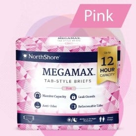 MegaMax Pink Tab-Style Briefs