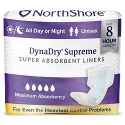 NorthShore DynaDry Supreme Heavy Unisex Incontinence Liners