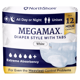 NorthShore MegaMax 12-Hour Overnight Diaper Style Briefs