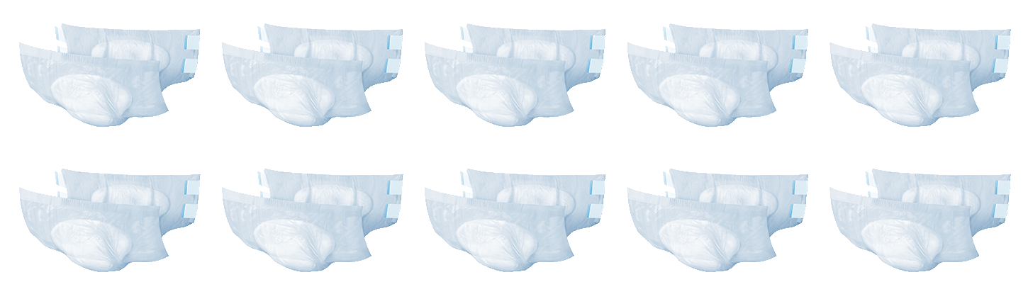 Store brand diapers require 10 changes per day