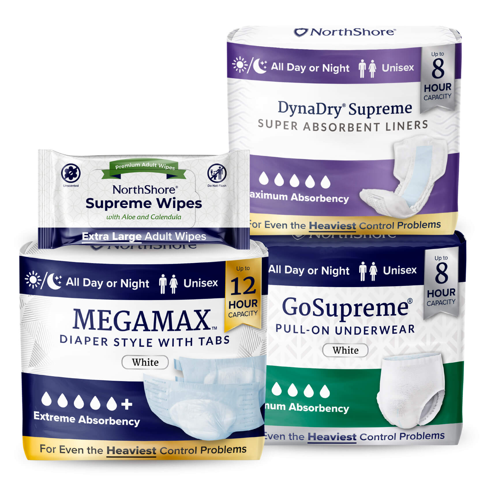 NorthShore adult diapers and incontinence products