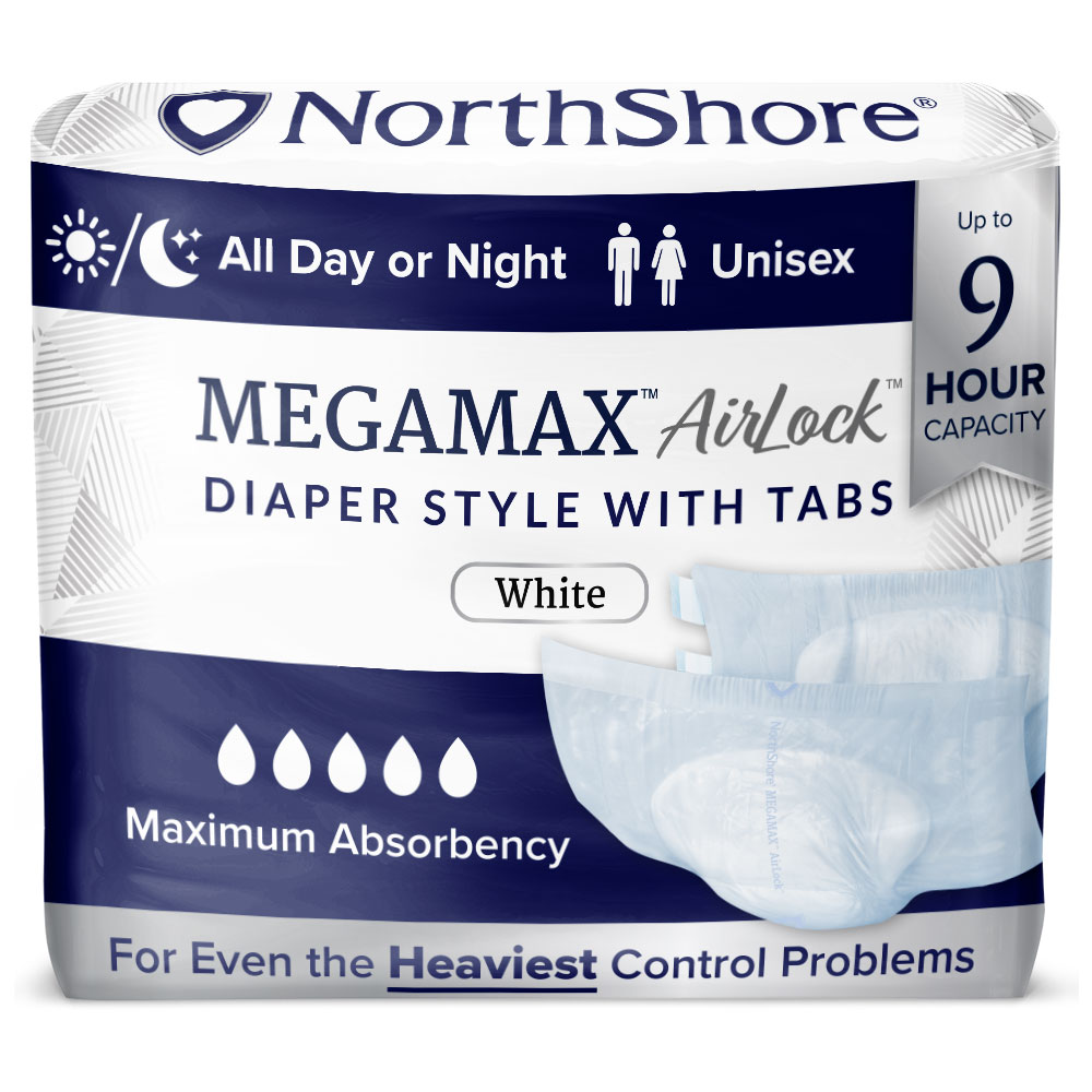 MEGAMAX Air Cloth-Like adult diaper with tabs