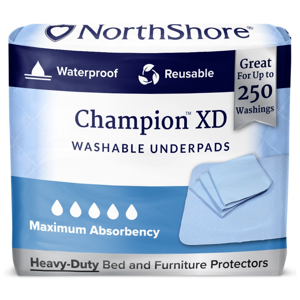 Northshore Champion XD, 36 x 60, 67 oz, Washable Underpads, 2X-Large, Each
